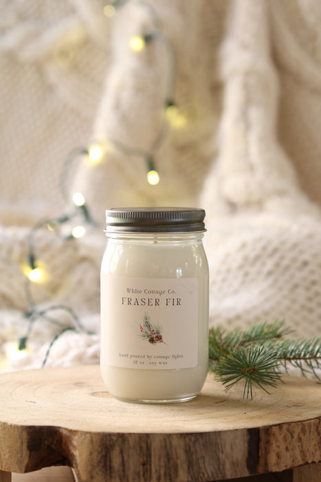 Christmas & Winter Soy Candles | 12 oz Hand-Poured Candles | 6 Seasonal Scents