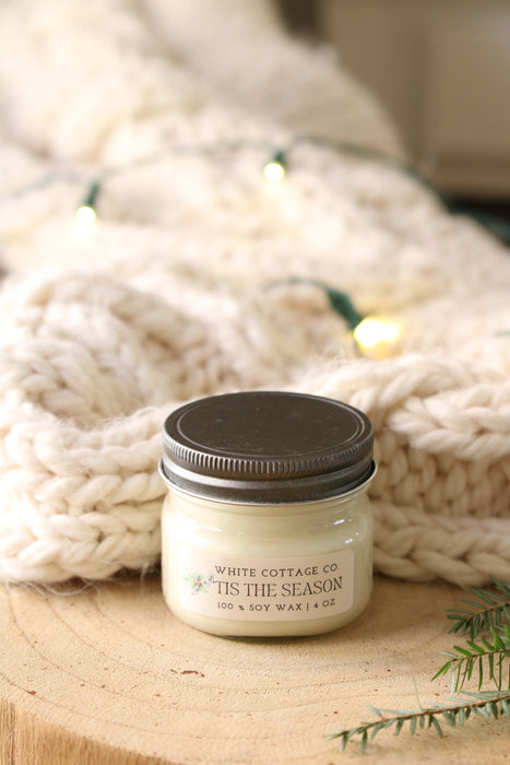 Set of 6 Hand-Poured 4 oz Candles | Christmas & Winter Soy Candle Bundle | Seasonal Gift Set