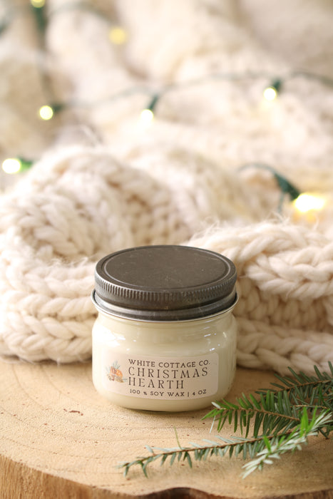 Set of 6 Hand-Poured 4 oz Candles | Christmas & Winter Soy Candle Bundle | Seasonal Gift Set