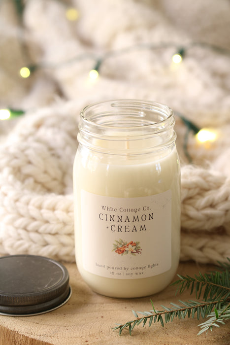 Christmas & Winter Soy Candles | 12 oz Hand-Poured Candles | 6 Seasonal Scents