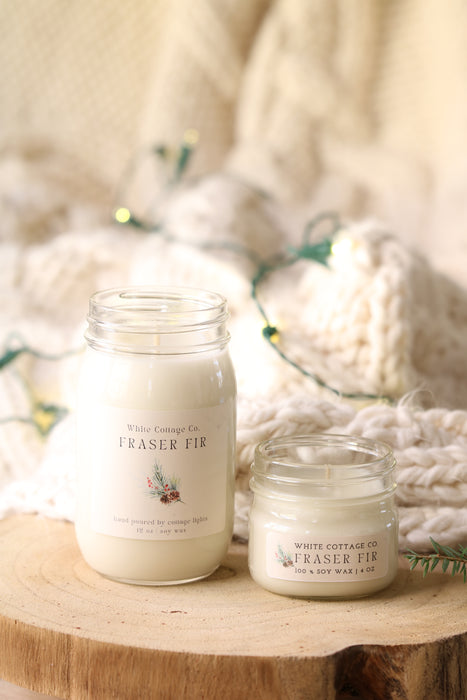 Christmas & Winter Soy Candles | 12 oz Hand-Poured Candles | 6 Seasonal Scents