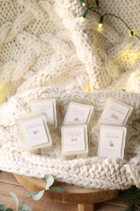 Christmas & Winter Soy Melts | 2.5 oz Hand-Poured Wax Melts | 6 Seasonal Scents