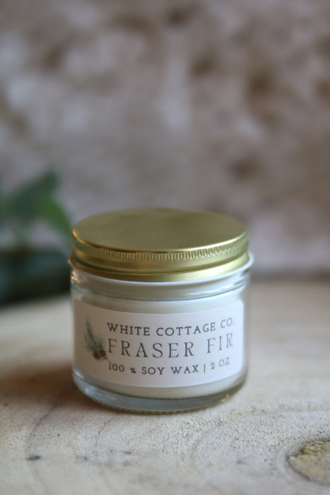 Set of 6 Hand-Poured 2 oz Candles | Christmas & Winter Mini Soy Candle Gift Set | Boxed Holiday Gift