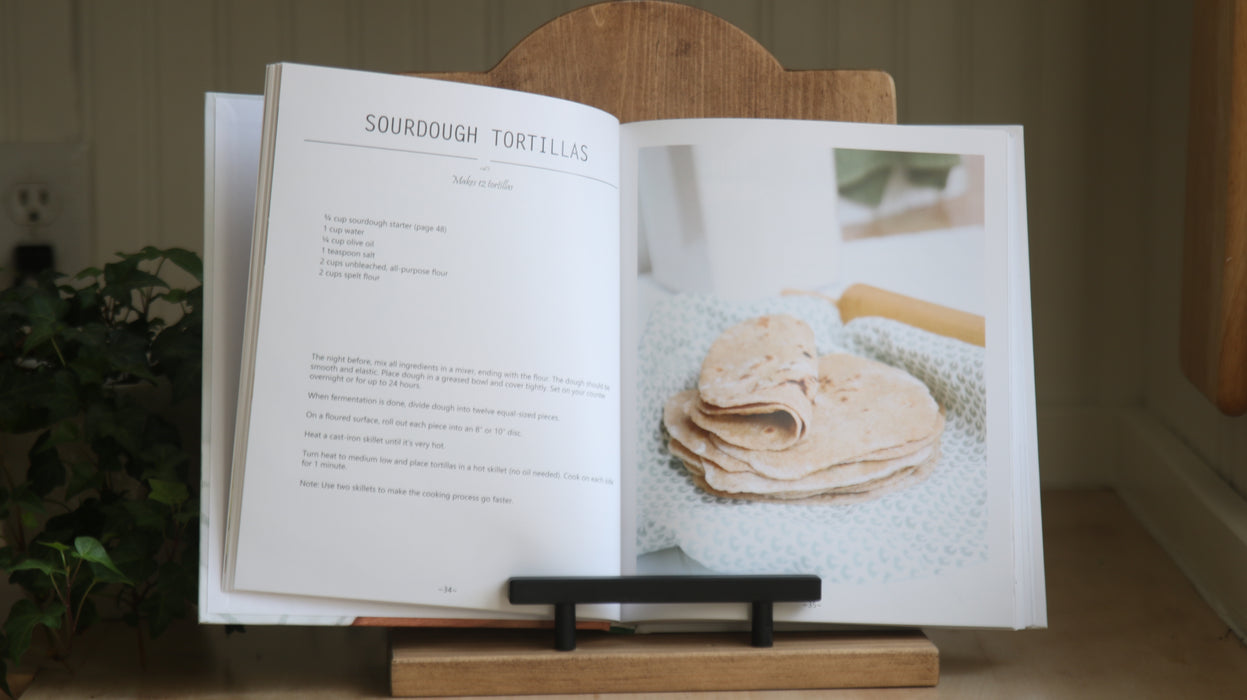 Wooden Cookbook Stand