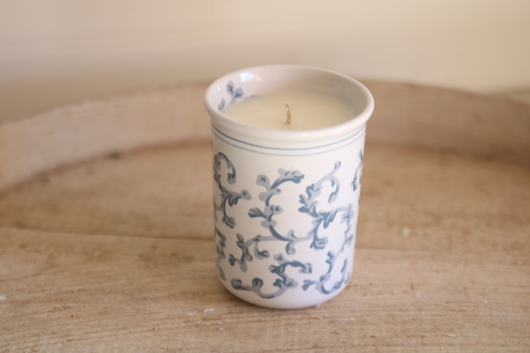 Recycled Winter Teacup Candle - Cranberry Marmalade