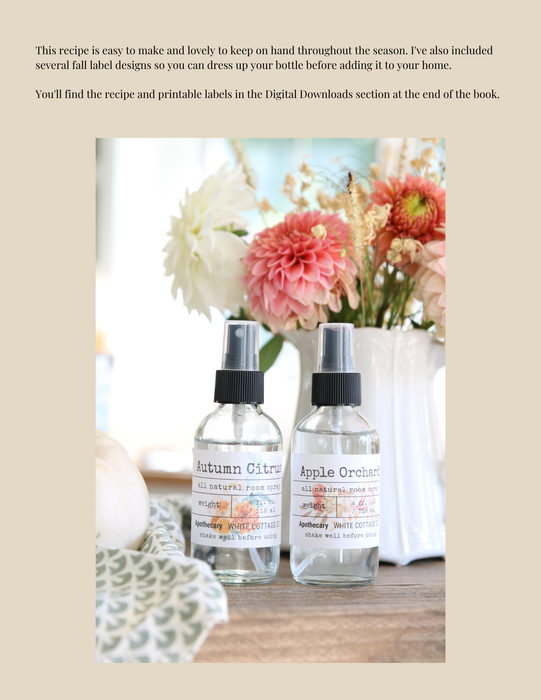 White Cottage Fall | Digital Ebook