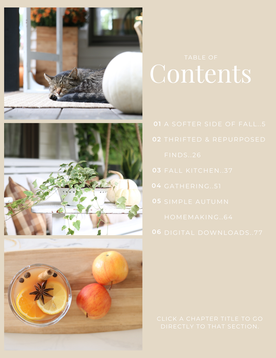 White Cottage Fall | Digital Ebook