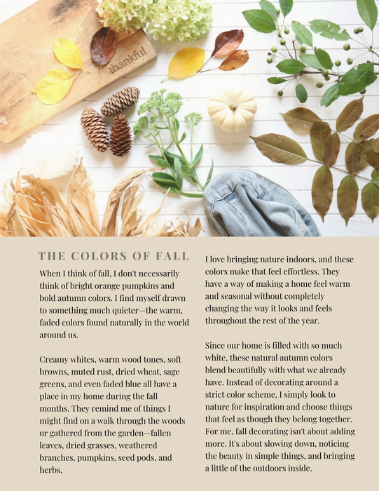 White Cottage Fall | Digital Ebook